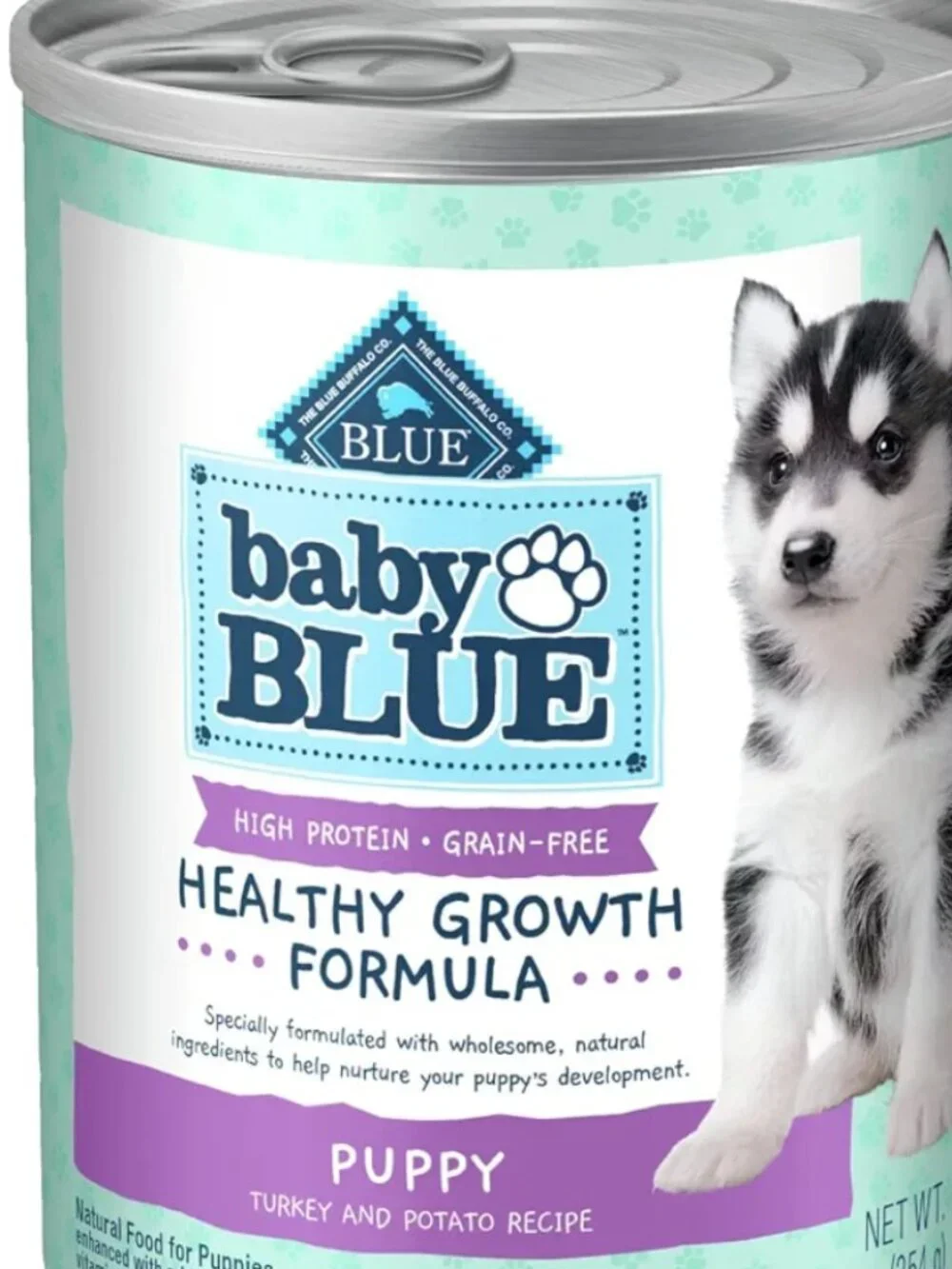9 pack Blue Buffalo Baby BLUE Turkey & Vegetable Puppy Wet Dog Food, 12.5 oz ea.